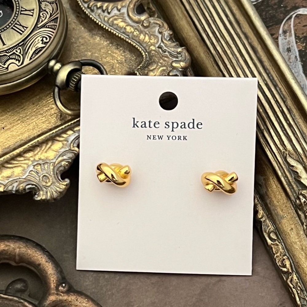 KATE SPADE • Gold Sailor’s Knot Earrings - Picture 4 of 4